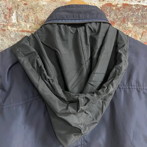 Father & Sons Lightweight Navy Rain Coat with Hood L - Picture 6 of 11